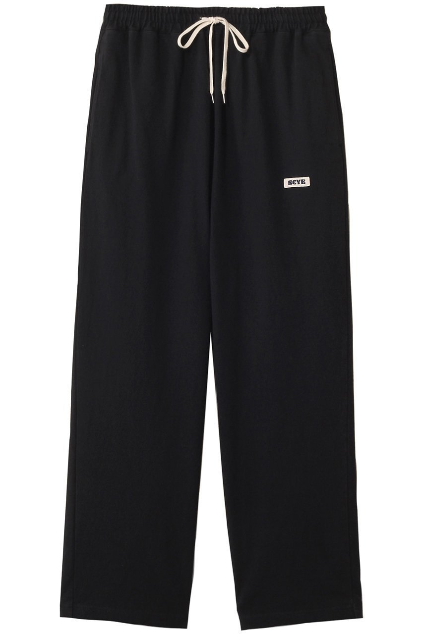 【サイ サイベーシックス/Scye SCYE BASICS】の【UNISEX】Tight Tension コットン ジャージー ドローストリング パンツ インテリア・キッズ・メンズ・レディースファッション・服の通販 founy(ファニー) 　ファッション　Fashion　レディースファッション　Fashion for Women　パンツ　Pants & Trousers　2025年　2025　2025-2026秋冬・A/W　Autumn/Winter 2025–26 AW25–26　ユニセックス　Unisex, Genderless　ドローストリング　Drawstring, Pull Cord　リラックス　Relax, Relaxed Fit　旅行　Travel　A/W・秋冬　Autumn/Winter　ブラック|ID: prp329100004643610 ipo3291000000033498319
