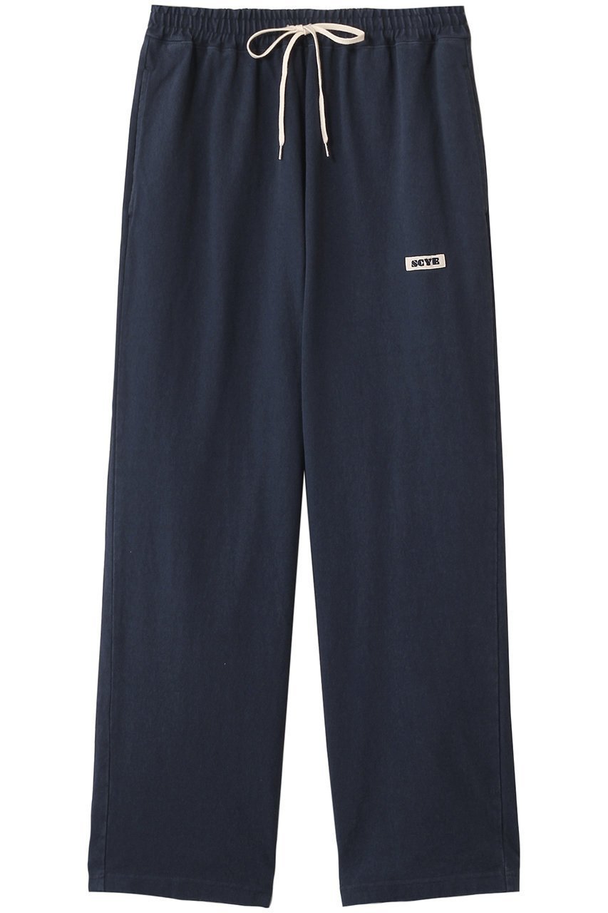 【サイ サイベーシックス/Scye SCYE BASICS】の【UNISEX】Tight Tension コットン ジャージー ドローストリング パンツ インテリア・キッズ・メンズ・レディースファッション・服の通販 founy(ファニー) 　ファッション　Fashion　レディースファッション　Fashion for Women　パンツ　Pants & Trousers　ユニセックス　Unisex, Genderless　ドローストリング　Drawstring, Pull Cord　リラックス　Relax, Relaxed Fit　旅行　Travel　ネイビー|ID: prp329100004643610 ipo3291000000035947484