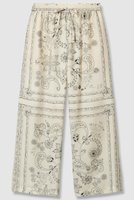 【ハウス オブ ロータス/HOUSE OF LOTUS】のスカーフプリントパンツ 人気、トレンドファッション・服の通販 founy(ファニー) ファッション Fashion レディースファッション Fashion for Women パンツ Pants & Trousers サテン Satin, Glossy Fabric スカーフ Scarf, Neckwear ストレート Straight, Straight Cut プリント Print, Printed Pattern ペイズリー Paisley, Ethnic Pattern エレガント 上品 Elegant |ID:prp329100004643614