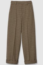 【アルアバイル/allureville】の【LOULOU WILLOUGHBY】ガンクラブチェックワイドパンツ ブラウン|ID: prp329100004643618 ipo3291000000035816879