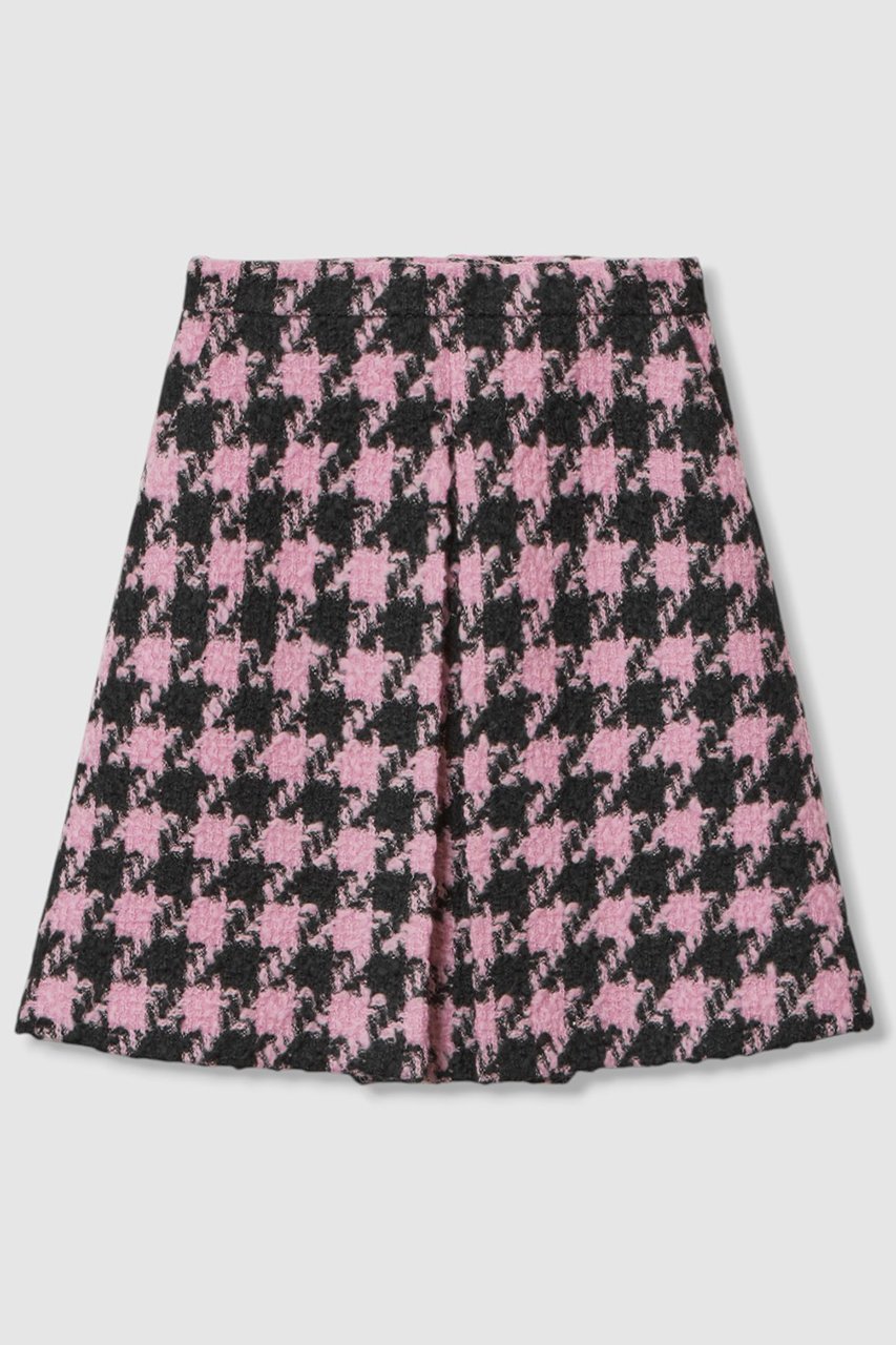 【アルアバイル/allureville】の【LOULOU WILLOUGHBY】ロービング千鳥タックミニスカート インテリア・キッズ・メンズ・レディースファッション・服の通販 founy(ファニー) 　ファッション　Fashion　レディースファッション　Fashion for Women　スカート　Skirts　ミニスカート　Mini Skirts　2025年　2025　2025-2026秋冬・A/W　Autumn/Winter 2025–26 AW25–26　おすすめ　Recommended / Our Picks　シンプル　Simple, Minimal　セットアップ　Set-Up, Coordinated Outfit　タイツ　Tights, Legwear　ミニスカート　Mini Skirt, Short Skirt　ロング　Long, Long-Length　A/W・秋冬　Autumn/Winter　ピンク|ID: prp329100004643622 ipo3291000000033498420
