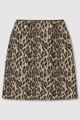 【アルアバイル/allureville】 【LOULOU WILLOUGHBY】ARGENTIレオパードジャガードミニスカート人気、トレンドファッション・服の通販 founy(ファニー) ファッション Fashion レディースファッション Fashion for Women スカート Skirts ミニスカート Mini Skirts 2025年 2025 2025-2026秋冬・A/W Autumn/Winter 2025–26 AW25–26 シンプル Simple, Minimal ジャカード／ジャガード Jacquard, Woven Pattern トレンド Trend, Trending Now ヒョウ Leopard, Animal Print ミニスカート Mini Skirt, Short Skirt A/W・秋冬 Autumn/Winter |ID:prp329100004643623