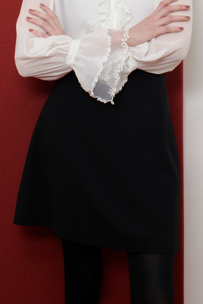 【アルアバイル/allureville】の【LOULOU WILLOUGHBY】ダブルクロスミニスカート 人気、トレンドファッション・服の通販 founy(ファニー) 　ファッション　Fashion　レディースファッション　Fashion for Women　スカート　Skirts　ミニスカート　Mini Skirts　2025年　2025　2025-2026秋冬・A/W　Autumn/Winter 2025–26 AW25–26　シンプル　Simple, Minimal　セットアップ　Set-Up, Coordinated Outfit　ダブル　Double, Double-Breasted　フレア　Flare, Flared　ミニスカート　Mini Skirt, Short Skirt　A/W・秋冬　Autumn/Winter　other-6|ID: prp329100004643624 ipo3291000000033498438