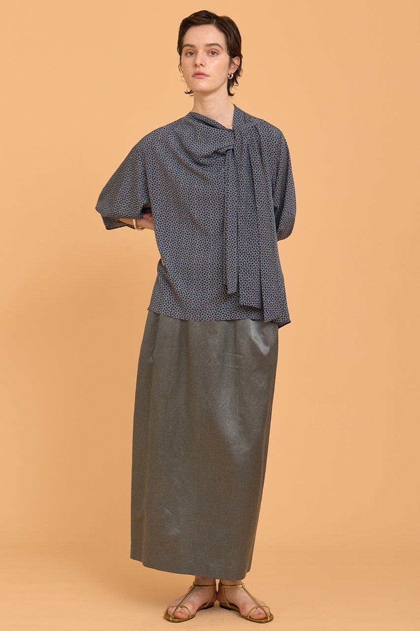 【ハウス オブ ロータス/HOUSE OF LOTUS】のピグメントバイオナロースカート 人気、トレンドファッション・服の通販 founy(ファニー) 　ファッション　Fashion　レディースファッション　Fashion for Women　スカート　Skirts　ロングスカート　Long Skirts / Maxi & Midi Skirts　2025年　2025　2025-2026秋冬・A/W　Autumn/Winter 2025–26 AW25–26　サテン　Satin, Glossy Fabric　バランス　Balance, Style Balance　ロング　Long, Long-Length　今季　This Season, Current Season　切替　Switching, Contrast Panel　A/W・秋冬　Autumn/Winter　other-6|ID: prp329100004643627 ipo3291000000033498471
