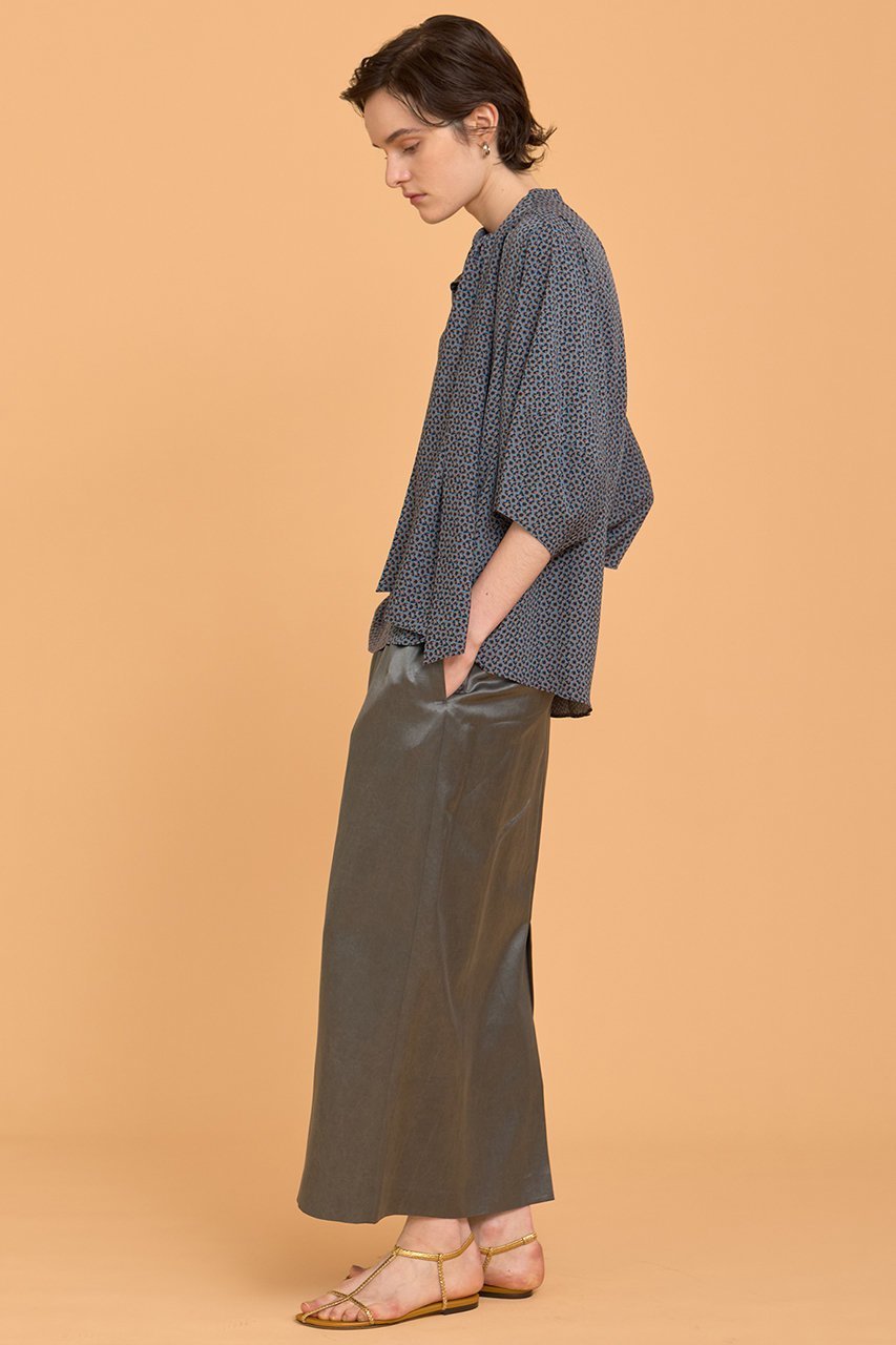 【ハウス オブ ロータス/HOUSE OF LOTUS】のピグメントバイオナロースカート 人気、トレンドファッション・服の通販 founy(ファニー) 　ファッション　Fashion　レディースファッション　Fashion for Women　スカート　Skirts　ロングスカート　Long Skirts / Maxi & Midi Skirts　2025年　2025　2025-2026秋冬・A/W　Autumn/Winter 2025–26 AW25–26　サテン　Satin, Glossy Fabric　バランス　Balance, Style Balance　ロング　Long, Long-Length　今季　This Season, Current Season　切替　Switching, Contrast Panel　A/W・秋冬　Autumn/Winter　other-7|ID: prp329100004643627 ipo3291000000033498472