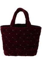 【マリュス/MALUS】のベルベット キルティング ミニトートバッグ ボルドー|ID:prp329100004644391