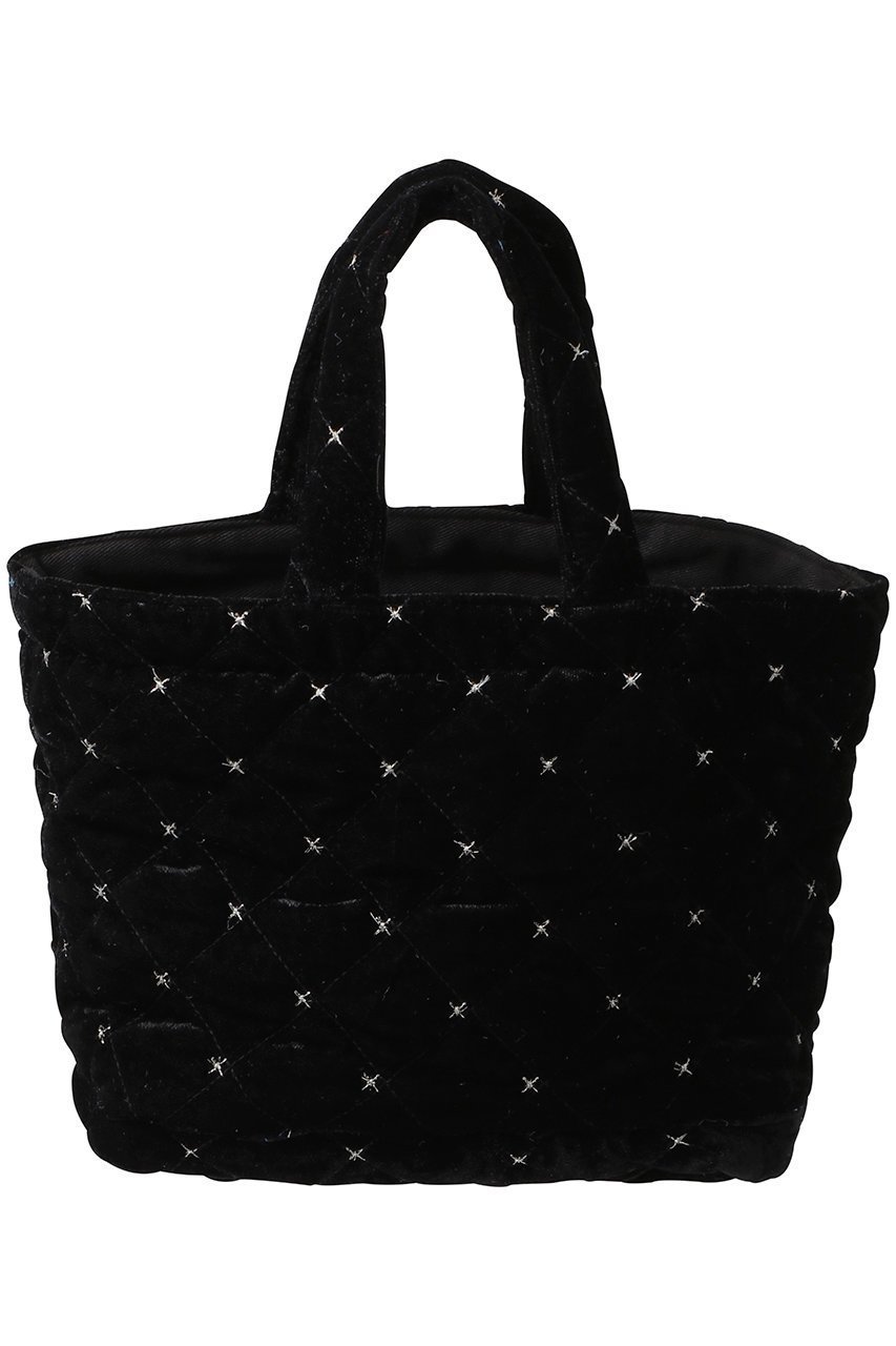 【マリュス/MALUS】のベルベット キルティング ミニトートバッグ インテリア・キッズ・メンズ・レディースファッション・服の通販 founy(ファニー) 　ファッション　Fashion　レディースファッション　Fashion for Women　バッグ　Bags　キルティング　Quilted, Quilting　クッション　Cushion, Throw Pillow　ベルベット　Velvet, Velvety　ブラック|ID: prp329100004644391 ipo3291000000035828119