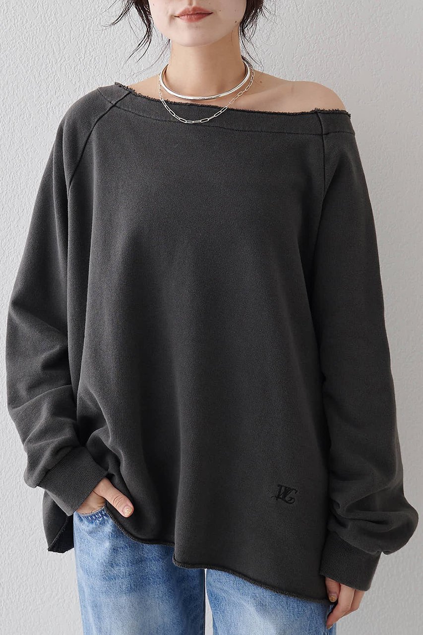 【ウィムガゼット/Whim Gazette】のオフショル裏毛プルオーバー 人気、トレンドファッション・服の通販 founy(ファニー) 　ファッション　Fashion　レディースファッション　Fashion for Women　トップス・カットソー　Cut & Sew Tops　シャツ・ブラウス・オフィスカジュアル　Elegant Blouses & Button-Ups　ロングTシャツ・Tシャツ　Longline T-Shirts & Tees　カジュアルプルオーバー・ニットトップス　Pullovers & Knit Tops / Casual Pullovers　カットソー・ベーシックTシャツ　Cut-and-Sewn Tops / Stretch Tees & Basics　2025年　2025　2025-2026秋冬・A/W　Autumn/Winter 2025–26 AW25–26　おすすめ　Recommended / Our Picks　スリーブ　Sleeve, Long Sleeve / Short Sleeve　バランス　Balance, Style Balance　ロング　Long, Long-Length　ヴィンテージ　Vintage Style　A/W・秋冬　Autumn/Winter　 other-1|ID: prp329100004644400 ipo3291000000033510168