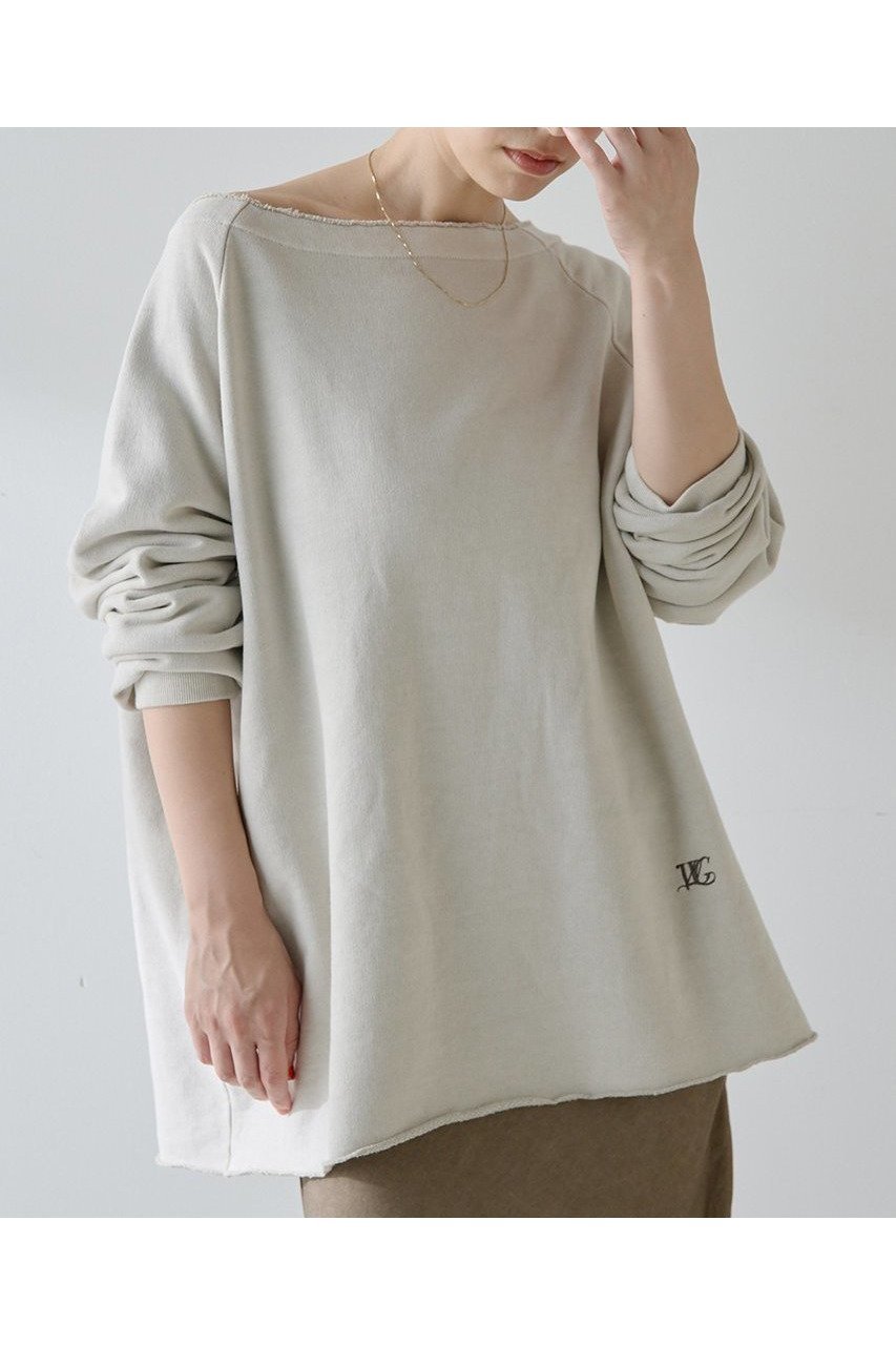 【ウィムガゼット/Whim Gazette】のオフショル裏毛プルオーバー インテリア・キッズ・メンズ・レディースファッション・服の通販 founy(ファニー) 　ファッション　Fashion　レディースファッション　Fashion for Women　トップス・カットソー　Cut & Sew Tops　シャツ・ブラウス・オフィスカジュアル　Elegant Blouses & Button-Ups　ロングTシャツ・Tシャツ　Longline T-Shirts & Tees　カジュアルプルオーバー・ニットトップス　Pullovers & Knit Tops / Casual Pullovers　カットソー・ベーシックTシャツ　Cut-and-Sewn Tops / Stretch Tees & Basics　2025年　2025　2025-2026秋冬・A/W　Autumn/Winter 2025–26 AW25–26　おすすめ　Recommended / Our Picks　スリーブ　Sleeve, Long Sleeve / Short Sleeve　バランス　Balance, Style Balance　ロング　Long, Long-Length　ヴィンテージ　Vintage Style　A/W・秋冬　Autumn/Winter　ベージュ|ID: prp329100004644400 ipo3291000000033510171