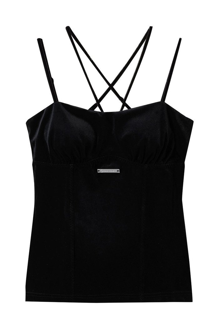 【プランク プロジェクト/PRANK PROJECT】のベロアカップインキャミ / Velour Cup-in Camisole インテリア・キッズ・メンズ・レディースファッション・服の通販 founy(ファニー) https://founy.com/ ファッション Fashion レディースファッション Fashion for Women トップス・カットソー Cut & Sew Tops キャミソール&ノースリーブ Camisoles & Sleeveless Tops シャツ・ブラウス・オフィスカジュアル Elegant Blouses & Button-Ups ロングTシャツ・Tシャツ Longline T-Shirts & Tees カットソー・ベーシックTシャツ Cut-and-Sewn Tops / Stretch Tees & Basics ベロアトップス Velour Tops / Velvet-Look Items 2025年 2025 2025-2026秋冬・A/W Autumn/Winter 2025–26 AW25–26 おすすめ Recommended / Our Picks インナー Innerwear カーディガン Cardigan, Knitwear キャミソール Camisole, Spaghetti Strap Top ジャケット Jacket, Outerwear タンク Tank Top, Sleeveless Top ベロア Velour, Soft Velvet A/W・秋冬 Autumn/Winter |ID: prp329100004644401 ipo3291000000033510178