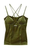 【プランク プロジェクト/PRANK PROJECT】のベロアカップインキャミ / Velour Cup-in Camisole 人気、トレンドファッション・服の通販 founy(ファニー) ファッション Fashion レディースファッション Fashion for Women トップス・カットソー Cut & Sew Tops キャミソール&ノースリーブ Camisoles & Sleeveless Tops シャツ・ブラウス・オフィスカジュアル Elegant Blouses & Button-Ups ロングTシャツ・Tシャツ Longline T-Shirts & Tees カットソー・ベーシックTシャツ Cut-and-Sewn Tops / Stretch Tees & Basics ベロアトップス Velour Tops / Velvet-Look Items 2025年 2025 2025-2026秋冬・A/W Autumn/Winter 2025–26 AW25–26 おすすめ Recommended / Our Picks インナー Innerwear カーディガン Cardigan, Knitwear キャミソール Camisole, Spaghetti Strap Top ジャケット Jacket, Outerwear タンク Tank Top, Sleeveless Top ベロア Velour, Soft Velvet A/W・秋冬 Autumn/Winter thumbnail GRN(グリーン)|ID: prp329100004644401 ipo3291000000033510180