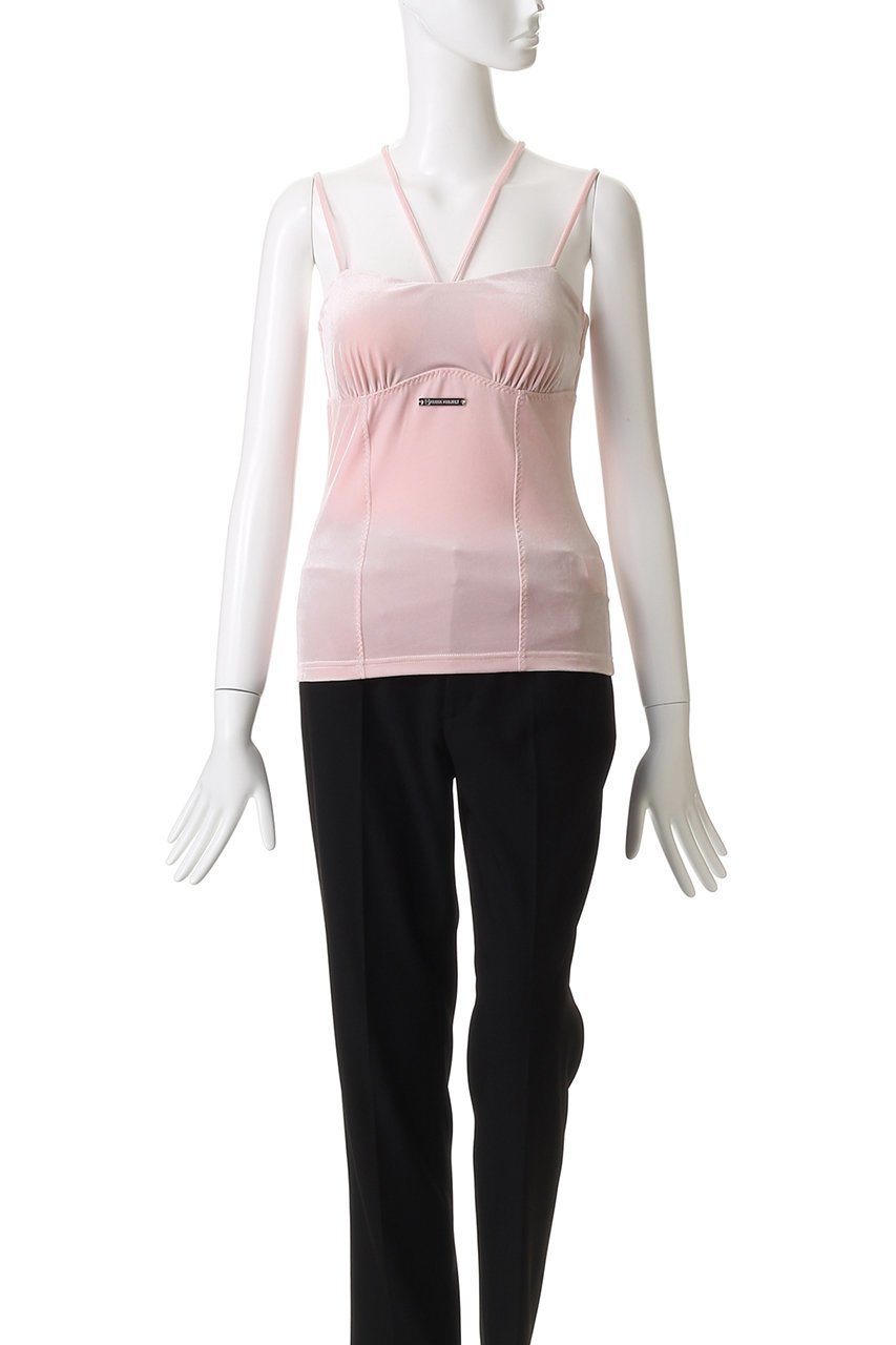 【プランク プロジェクト/PRANK PROJECT】のベロアカップインキャミ / Velour Cup-in Camisole 人気、トレンドファッション・服の通販 founy(ファニー) 　ファッション　Fashion　レディースファッション　Fashion for Women　トップス・カットソー　Cut & Sew Tops　キャミソール&ノースリーブ　Camisoles & Sleeveless Tops　シャツ・ブラウス・オフィスカジュアル　Elegant Blouses & Button-Ups　ロングTシャツ・Tシャツ　Longline T-Shirts & Tees　カットソー・ベーシックTシャツ　Cut-and-Sewn Tops / Stretch Tees & Basics　ベロアトップス　Velour Tops / Velvet-Look Items　2025年　2025　2025-2026秋冬・A/W　Autumn/Winter 2025–26 AW25–26　おすすめ　Recommended / Our Picks　インナー　Innerwear　カーディガン　Cardigan, Knitwear　キャミソール　Camisole, Spaghetti Strap Top　ジャケット　Jacket, Outerwear　タンク　Tank Top, Sleeveless Top　ベロア　Velour, Soft Velvet　A/W・秋冬　Autumn/Winter　other-2|ID: prp329100004644401 ipo3291000000033510182