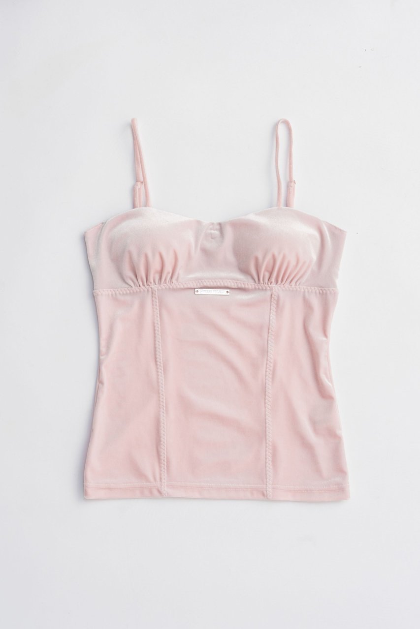 【プランク プロジェクト/PRANK PROJECT】のベロアカップインキャミ / Velour Cup-in Camisole 人気、トレンドファッション・服の通販 founy(ファニー) 　ファッション　Fashion　レディースファッション　Fashion for Women　トップス・カットソー　Cut & Sew Tops　キャミソール&ノースリーブ　Camisoles & Sleeveless Tops　シャツ・ブラウス・オフィスカジュアル　Elegant Blouses & Button-Ups　ロングTシャツ・Tシャツ　Longline T-Shirts & Tees　カットソー・ベーシックTシャツ　Cut-and-Sewn Tops / Stretch Tees & Basics　ベロアトップス　Velour Tops / Velvet-Look Items　2025年　2025　2025-2026秋冬・A/W　Autumn/Winter 2025–26 AW25–26　おすすめ　Recommended / Our Picks　インナー　Innerwear　カーディガン　Cardigan, Knitwear　キャミソール　Camisole, Spaghetti Strap Top　ジャケット　Jacket, Outerwear　タンク　Tank Top, Sleeveless Top　ベロア　Velour, Soft Velvet　A/W・秋冬　Autumn/Winter　other-6|ID: prp329100004644401 ipo3291000000033510186