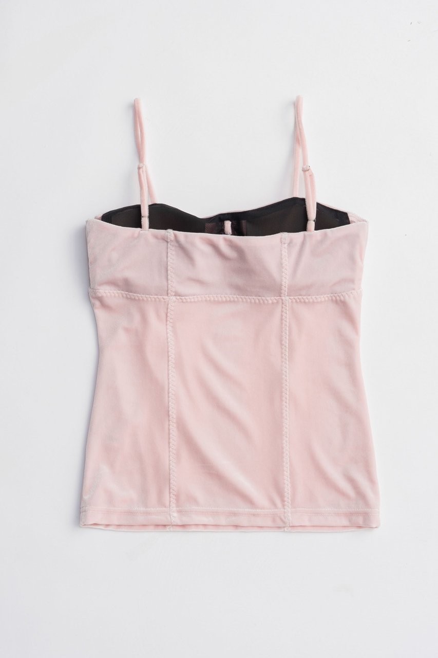【プランク プロジェクト/PRANK PROJECT】のベロアカップインキャミ / Velour Cup-in Camisole 人気、トレンドファッション・服の通販 founy(ファニー) 　ファッション　Fashion　レディースファッション　Fashion for Women　トップス・カットソー　Cut & Sew Tops　キャミソール&ノースリーブ　Camisoles & Sleeveless Tops　シャツ・ブラウス・オフィスカジュアル　Elegant Blouses & Button-Ups　ロングTシャツ・Tシャツ　Longline T-Shirts & Tees　カットソー・ベーシックTシャツ　Cut-and-Sewn Tops / Stretch Tees & Basics　ベロアトップス　Velour Tops / Velvet-Look Items　2025年　2025　2025-2026秋冬・A/W　Autumn/Winter 2025–26 AW25–26　おすすめ　Recommended / Our Picks　インナー　Innerwear　カーディガン　Cardigan, Knitwear　キャミソール　Camisole, Spaghetti Strap Top　ジャケット　Jacket, Outerwear　タンク　Tank Top, Sleeveless Top　ベロア　Velour, Soft Velvet　A/W・秋冬　Autumn/Winter　other-7|ID: prp329100004644401 ipo3291000000033510187