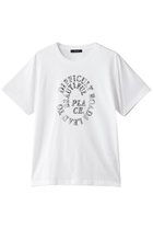 【アルアバイル/allureville】のクラッキング箔ロゴT シルバー|ID:prp329100004644402