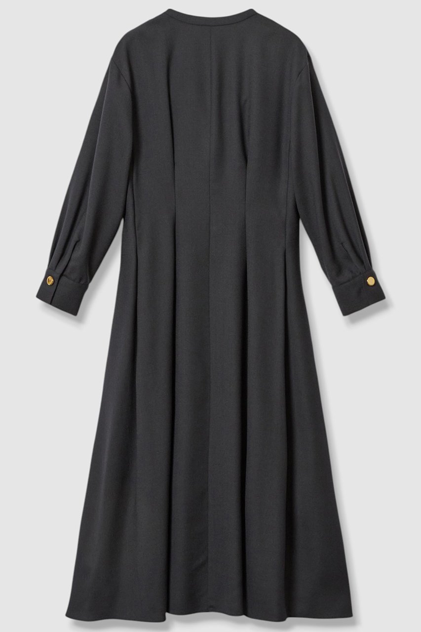 【アナイ/ANAYI】のウールジョーゼットフロントタック ワンピース 人気、トレンドファッション・服の通販 founy(ファニー) 　ファッション　Fashion　レディースファッション　Fashion for Women　ワンピース　Dresses　チュニック　Tunic Tops & Dresses　カフス　Cuff Design　シルク　Silk, 100% Silk　ジョーゼット　Georgette, Semi-Sheer Fabric　チュニック　Tunic, Long Top　デコルテ　Décolleté, Neckline　フレア　Flare, Flared　ペチコート　Petticoat, Underskirt　メタル　Metal, Metal Parts　ロング　Long, Long-Length　A/W・秋冬　Autumn/Winter　2025年　2025　2025-2026秋冬・A/W　Autumn/Winter 2025–26 AW25–26　other-2|ID: prp329100004644403 ipo3291000000033510201