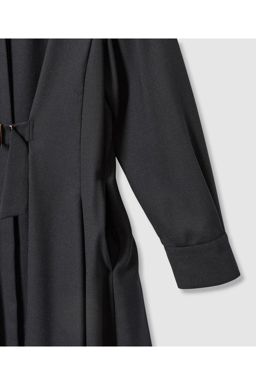 【アナイ/ANAYI】のウールジョーゼットフロントタック ワンピース 人気、トレンドファッション・服の通販 founy(ファニー) 　ファッション　Fashion　レディースファッション　Fashion for Women　ワンピース　Dresses　チュニック　Tunic Tops & Dresses　カフス　Cuff Design　シルク　Silk, 100% Silk　ジョーゼット　Georgette, Semi-Sheer Fabric　チュニック　Tunic, Long Top　デコルテ　Décolleté, Neckline　フレア　Flare, Flared　ペチコート　Petticoat, Underskirt　メタル　Metal, Metal Parts　ロング　Long, Long-Length　A/W・秋冬　Autumn/Winter　2025年　2025　2025-2026秋冬・A/W　Autumn/Winter 2025–26 AW25–26　other-5|ID: prp329100004644403 ipo3291000000033510204