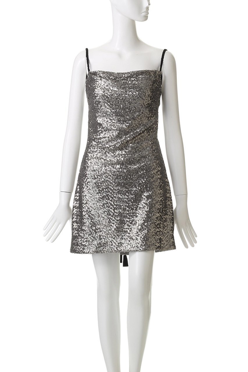 【カオス/Chaos】の【ANNA OCTOBER】マドレーヌドレス 人気、トレンドファッション・服の通販 founy(ファニー) 　ファッション　Fashion　レディースファッション　Fashion for Women　ワンピース　Dresses　フォーマル・パーティードレス・結婚式用ドレス　Elegant & Casual Dresses　チュニック　Tunic Tops & Dresses　シルバー　Silver, Metallic Silver　スパンコール　Sequins, Sequin Embellishment　チュニック　Tunic, Long Top　パーティ　Party, Party Style　リボン　Ribbon, Bow　other-2|ID: prp329100004644406 ipo3291000000035651942