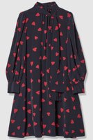 【アルアバイル/allureville】の【LOULOU WILLOUGHBY】デシンハートプリントフラッパーワンピース 人気、トレンドファッション・服の通販 founy(ファニー) ファッション Fashion レディースファッション Fashion for Women ワンピース Dresses チュニック Tunic Tops & Dresses 2025年 2025 2025-2026秋冬・A/W Autumn/Winter 2025–26 AW25–26 チュニック Tunic, Long Top フェミニン Feminine, Girly フリル Frill, Ruffle プリント Print, Printed Pattern リボン Ribbon, Bow A/W・秋冬 Autumn/Winter |ID:prp329100004644407