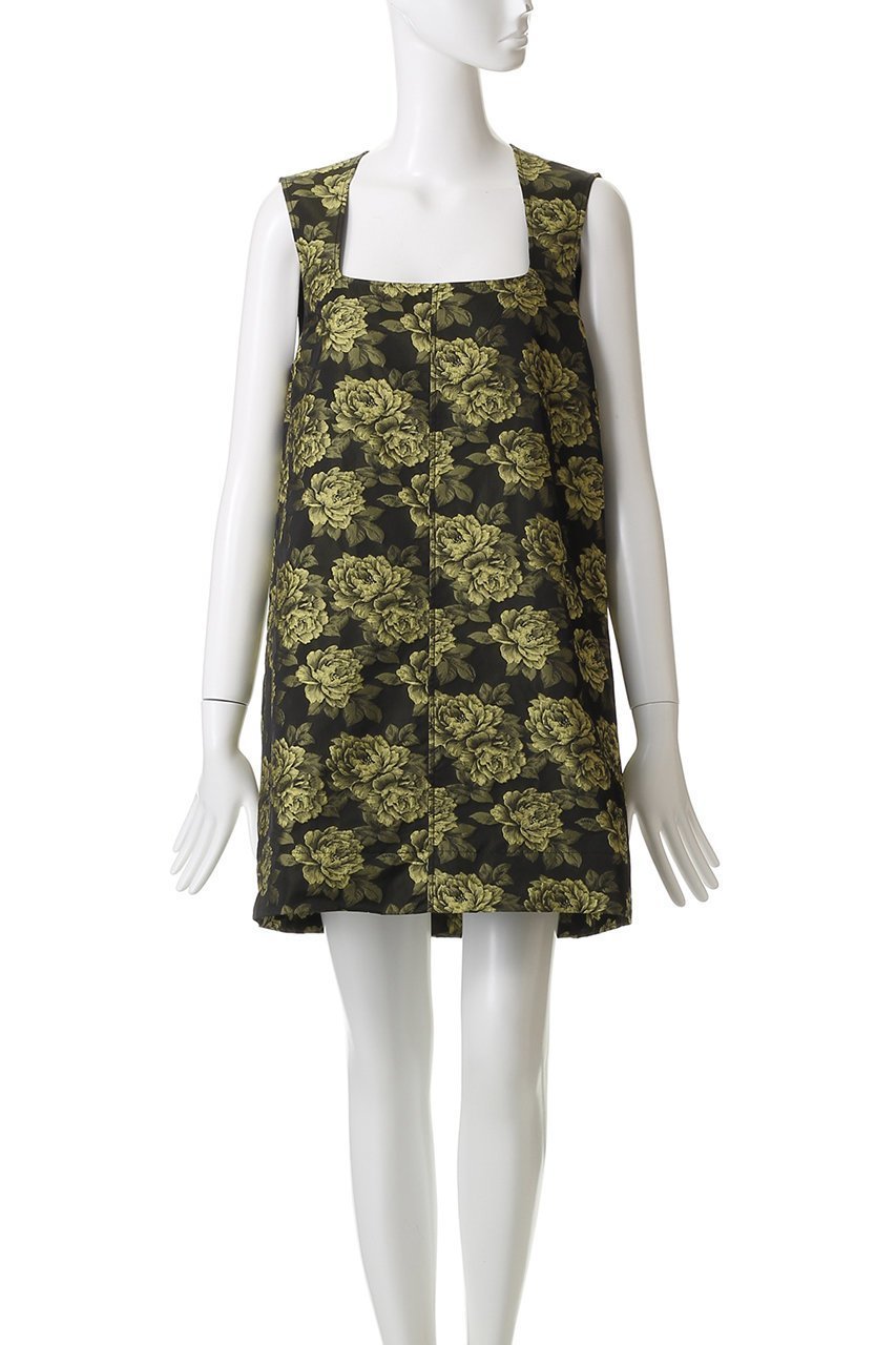 【アルアバイル/allureville】の【GANNI】JQ MINI DRESS 人気、トレンドファッション・服の通販 founy(ファニー) 　ファッション　Fashion　レディースファッション　Fashion for Women　ワンピース　Dresses　フォーマル・パーティードレス・結婚式用ドレス　Elegant & Casual Dresses　チュニック　Tunic Tops & Dresses　2025年　2025　2025-2026秋冬・A/W　Autumn/Winter 2025–26 AW25–26　スクエア　Square, Square Shape　チュニック　Tunic, Long Top　フラワー　Flower, Floral　プリント　Print, Printed Pattern　台形　A-Line, Trapezoid Shape　A/W・秋冬　Autumn/Winter　other-2|ID: prp329100004644410 ipo3291000000033510254