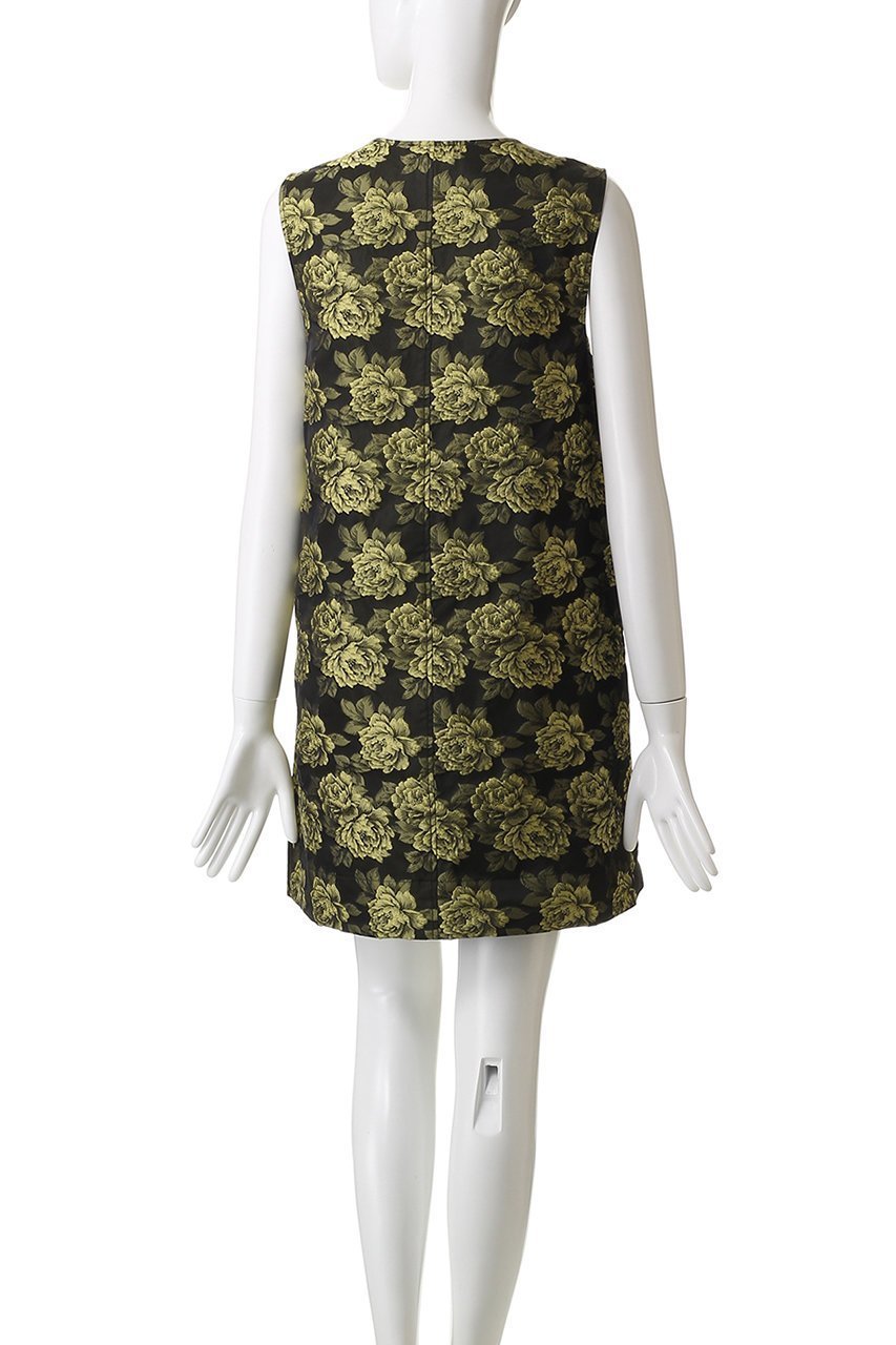 【アルアバイル/allureville】の【GANNI】JQ MINI DRESS 人気、トレンドファッション・服の通販 founy(ファニー) 　ファッション　Fashion　レディースファッション　Fashion for Women　ワンピース　Dresses　フォーマル・パーティードレス・結婚式用ドレス　Elegant & Casual Dresses　チュニック　Tunic Tops & Dresses　2025年　2025　2025-2026秋冬・A/W　Autumn/Winter 2025–26 AW25–26　スクエア　Square, Square Shape　チュニック　Tunic, Long Top　フラワー　Flower, Floral　プリント　Print, Printed Pattern　台形　A-Line, Trapezoid Shape　A/W・秋冬　Autumn/Winter　other-4|ID: prp329100004644410 ipo3291000000033510256