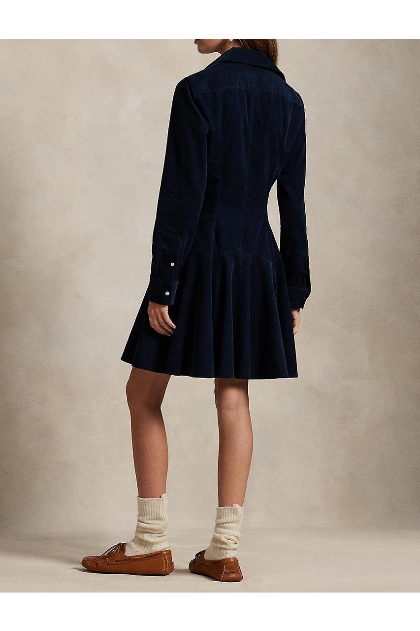【ラルフローレン/RALPH LAUREN】の【POLO RALPH LAUREN】コットン コーデュロイ Aライン シャツドレス 人気、トレンドファッション・服の通販 founy(ファニー) 　ファッション　Fashion　レディースファッション　Fashion for Women　ワンピース　Dresses　フォーマル・パーティードレス・結婚式用ドレス　Elegant & Casual Dresses　チュニック　Tunic Tops & Dresses　2025年　2025　2025-2026秋冬・A/W　Autumn/Winter 2025–26 AW25–26　クラシック　Classic, Timeless Style　コーデュロイ　Corduroy, Cord Fabric　チュニック　Tunic, Long Top　ドレス　Dress, One-Piece　フレア　Flare, Flared　ヨーク　Yoke, Yoke Design　ロング　Long, Long-Length　秋　Autumn　A/W・秋冬　Autumn/Winter　羽織　Haori, Light Jacket　other-5|ID: prp329100004644412 ipo3291000000033510271