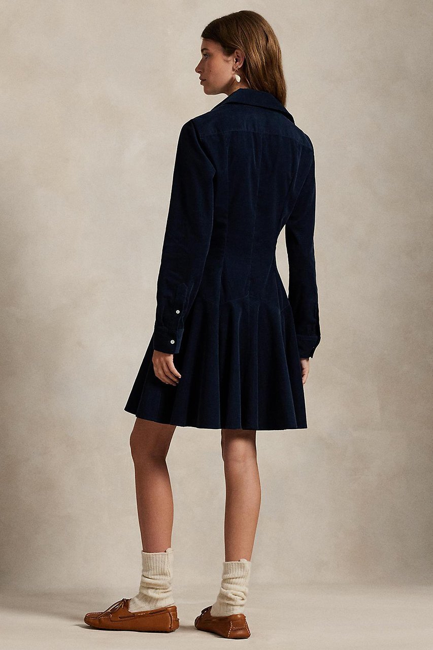 【ラルフローレン/RALPH LAUREN】の【POLO RALPH LAUREN】コットン コーデュロイ Aライン シャツドレス 人気、トレンドファッション・服の通販 founy(ファニー) 　ファッション　Fashion　レディースファッション　Fashion for Women　ワンピース　Dresses　フォーマル・パーティードレス・結婚式用ドレス　Elegant & Casual Dresses　チュニック　Tunic Tops & Dresses　クラシック　Classic, Timeless Style　コーデュロイ　Corduroy, Cord Fabric　チュニック　Tunic, Long Top　ドレス　Dress, One-Piece　フレア　Flare, Flared　ヨーク　Yoke, Yoke Design　ロング　Long, Long-Length　秋　Autumn　羽織　Haori, Light Jacket　other-5|ID: prp329100004644412 ipo3291000000035966543