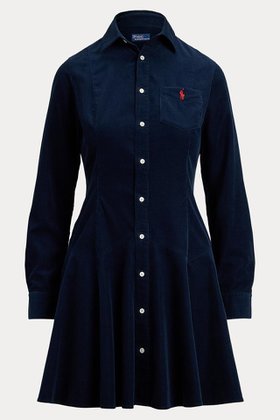 【ラルフローレン/RALPH LAUREN】の【POLO RALPH LAUREN】コットン コーデュロイ Aライン シャツドレス 人気、トレンドファッション・服の通販 founy(ファニー) ファッション Fashion レディースファッション Fashion for Women ワンピース Dresses フォーマル・パーティードレス・結婚式用ドレス Elegant & Casual Dresses チュニック Tunic Tops & Dresses クラシック Classic, Timeless Style コーデュロイ Corduroy, Cord Fabric チュニック Tunic, Long Top ドレス Dress, One-Piece フレア Flare, Flared ヨーク Yoke, Yoke Design ロング Long, Long-Length 秋 Autumn 羽織 Haori, Light Jacket |ID:prp329100004644412