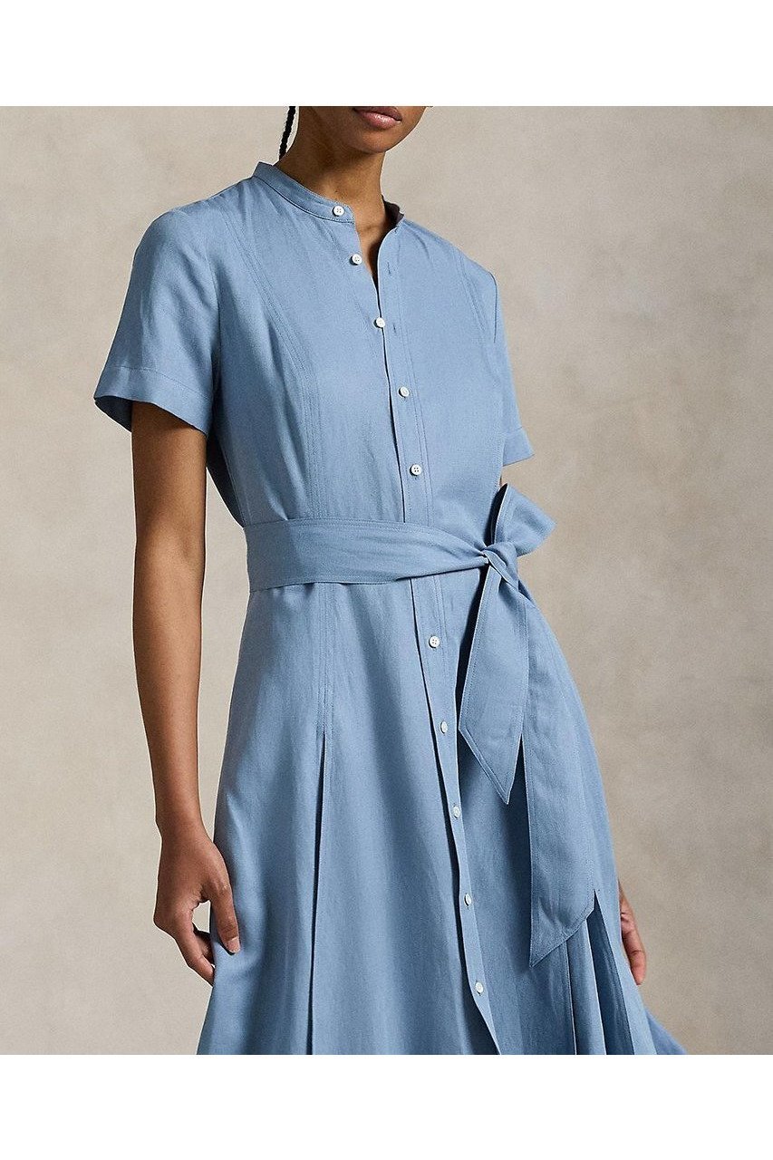【ラルフローレン/RALPH LAUREN】の【POLO RALPH LAUREN】ベルテッド シルクブレンド Aライン ドレス 人気、トレンドファッション・服の通販 founy(ファニー) 　ファッション　Fashion　レディースファッション　Fashion for Women　ワンピース　Dresses　フォーマル・パーティードレス・結婚式用ドレス　Elegant & Casual Dresses　チュニック　Tunic Tops & Dresses　2025年　2025　2025-2026秋冬・A/W　Autumn/Winter 2025–26 AW25–26　シルク　Silk, 100% Silk　チュニック　Tunic, Long Top　ドレス　Dress, One-Piece　ドレープ　Drape, Draping Fabric　リネン　Linen, Linen Fabric　ロング　Long, Long-Length　A/W・秋冬　Autumn/Winter　other-3|ID: prp329100004644413 ipo3291000000033510276