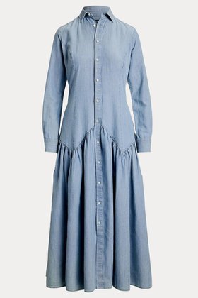 【ラルフローレン/RALPH LAUREN】 【POLO RALPH LAUREN】コットンリネン シャンブレー シャツドレス人気、トレンドファッション・服の通販 founy(ファニー) ファッション Fashion レディースファッション Fashion for Women ワンピース Dresses フォーマル・パーティードレス・結婚式用ドレス Elegant & Casual Dresses チュニック Tunic Tops & Dresses 2025年 2025 2025-2026秋冬・A/W Autumn/Winter 2025–26 AW25–26 クラシック Classic, Timeless Style シャンブレー Chambray, Denim-Like Fabric シャーリング Shirring, Ruched チュニック Tunic, Long Top ドレス Dress, One-Piece ヨーク Yoke, Yoke Design リネン Linen, Linen Fabric ロング Long, Long-Length A/W・秋冬 Autumn/Winter |ID:prp329100004644414