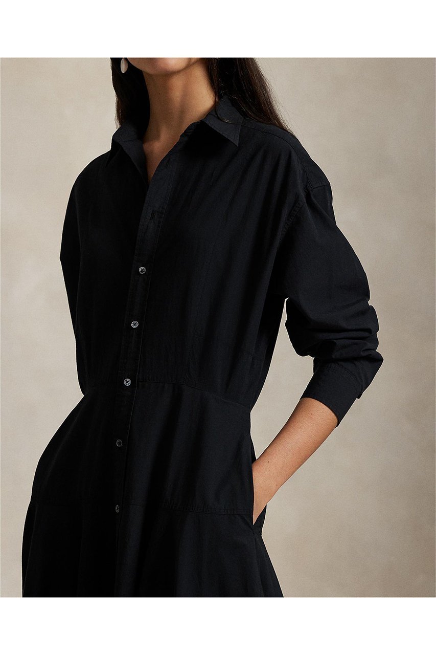 【ラルフローレン/RALPH LAUREN】の【POLO RALPH LAUREN】パネルド コットン キャンバス シャツドレス 人気、トレンドファッション・服の通販 founy(ファニー) 　ファッション　Fashion　レディースファッション　Fashion for Women　ワンピース　Dresses　フォーマル・パーティードレス・結婚式用ドレス　Elegant & Casual Dresses　チュニック　Tunic Tops & Dresses　2025年　2025　2025-2026秋冬・A/W　Autumn/Winter 2025–26 AW25–26　なめらか　Smooth, Silky Texture　キャンバス　Canvas, Canvas Fabric　セットアップ　Set-Up, Coordinated Outfit　チュニック　Tunic, Long Top　ドレス　Dress, One-Piece　フレア　Flare, Flared　ロング　Long, Long-Length　A/W・秋冬　Autumn/Winter　other-2|ID: prp329100004644415 ipo3291000000033510289