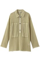 【クラネ/CLANE】のMESH POCKET OVER SHIRTS/シャツ/ブラウス 人気、トレンドファッション・服の通販 founy(ファニー) ファッション Fashion レディースファッション Fashion for Women トップス・カットソー Cut & Sew Tops シャツ・ブラウス・オフィスカジュアル Elegant Blouses & Button-Ups ジョーゼット Georgette, Semi-Sheer Fabric スリーブ Sleeve, Long Sleeve / Short Sleeve ポケット Pocket, Pocket Detail メッシュ Mesh, Net Fabric ロング Long, Long-Length thumbnail MINT|ID: prp329100004644420 ipo3291000000036064120