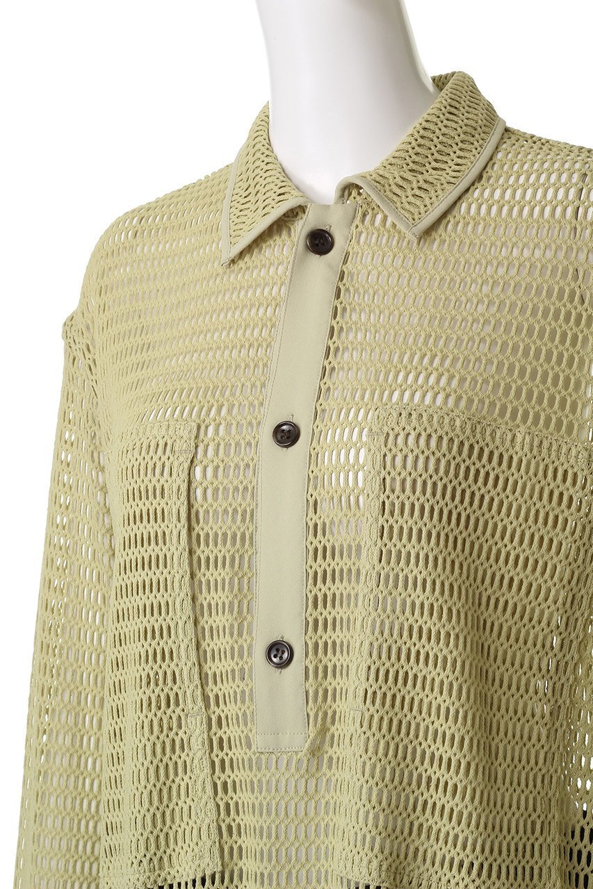 【クラネ/CLANE】のMESH POCKET OVER SHIRTS/シャツ/ブラウス 人気、トレンドファッション・服の通販 founy(ファニー) 　ファッション　Fashion　レディースファッション　Fashion for Women　トップス・カットソー　Cut & Sew Tops　シャツ・ブラウス・オフィスカジュアル　Elegant Blouses & Button-Ups　ジョーゼット　Georgette, Semi-Sheer Fabric　スリーブ　Sleeve, Long Sleeve / Short Sleeve　ポケット　Pocket, Pocket Detail　メッシュ　Mesh, Net Fabric　ロング　Long, Long-Length　other-5|ID: prp329100004644420 ipo3291000000036064125
