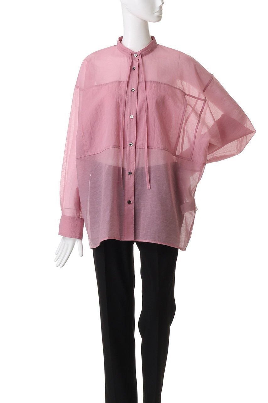 【クラネ/CLANE】のSHEER DOLMAN SHIRTS/シャツ/ブラウス 人気、トレンドファッション・服の通販 founy(ファニー) 　ファッション　Fashion　レディースファッション　Fashion for Women　トップス・カットソー　Cut & Sew Tops　シャツ・ブラウス・オフィスカジュアル　Elegant Blouses & Button-Ups　2025年　2025　2025-2026秋冬・A/W　Autumn/Winter 2025–26 AW25–26　スリーブ　Sleeve, Long Sleeve / Short Sleeve　ポケット　Pocket, Pocket Detail　リボン　Ribbon, Bow　ロング　Long, Long-Length　A/W・秋冬　Autumn/Winter　other-2|ID: prp329100004644422 ipo3291000000033510335