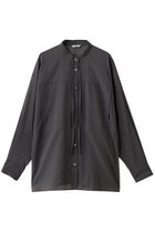 【クラネ/CLANE】のSHEER DOLMAN SHIRTS/シャツ/ブラウス 人気、トレンドファッション・服の通販 founy(ファニー) ファッション Fashion レディースファッション Fashion for Women トップス・カットソー Cut & Sew Tops シャツ・ブラウス・オフィスカジュアル Elegant Blouses & Button-Ups スリーブ Sleeve, Long Sleeve / Short Sleeve ポケット Pocket, Pocket Detail リボン Ribbon, Bow ロング Long, Long-Length thumbnail GRAY|ID: prp329100004644422 ipo3291000000036064128