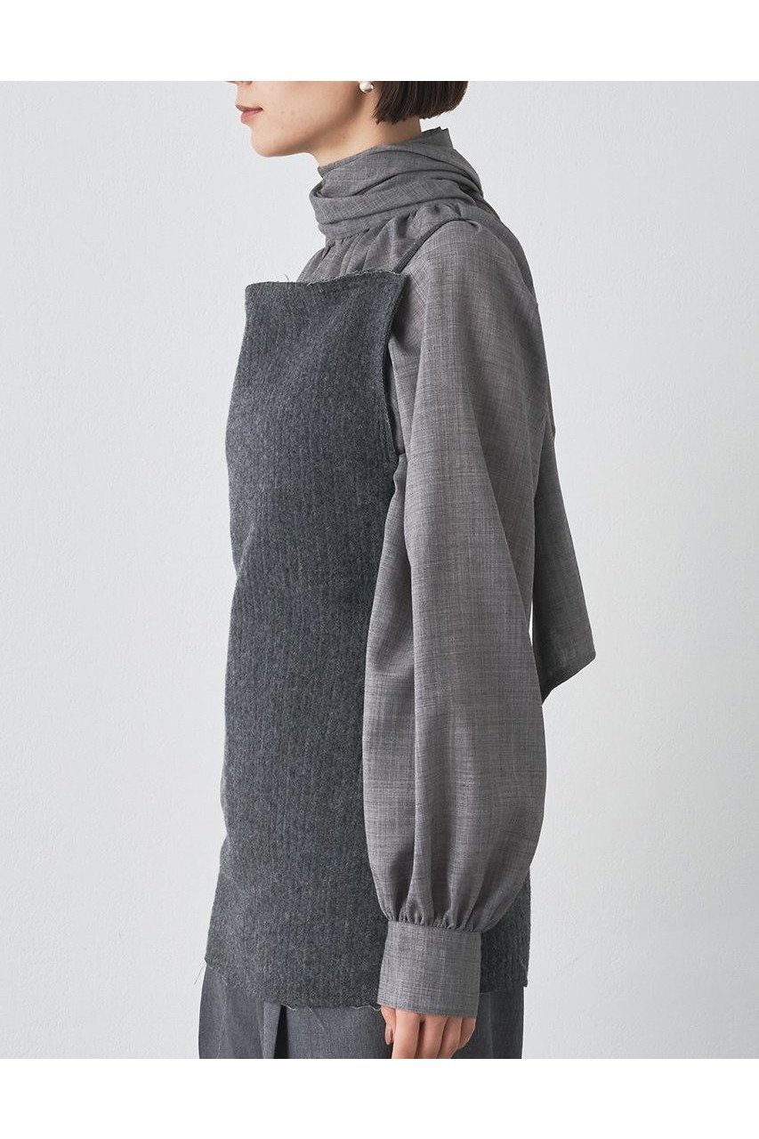 【ウィムガゼット/Whim Gazette】のウールピケトップ 人気、トレンドファッション・服の通販 founy(ファニー) 　ファッション　Fashion　レディースファッション　Fashion for Women　トップス・カットソー　Cut & Sew Tops　キャミソール&ノースリーブ　Camisoles & Sleeveless Tops　シャツ・ブラウス・オフィスカジュアル　Elegant Blouses & Button-Ups　2025年　2025　2025-2026秋冬・A/W　Autumn/Winter 2025–26 AW25–26　カットソー　Cut and Sewn Top　コーデュロイ　Corduroy, Cord Fabric　ノースリーブ　Sleeveless, No-Sleeve　ラップ　Wrap, Wrap Design　ワイヤー　Wire, Wired Bra　A/W・秋冬　Autumn/Winter　other-3|ID: prp329100004644424 ipo3291000000033510348