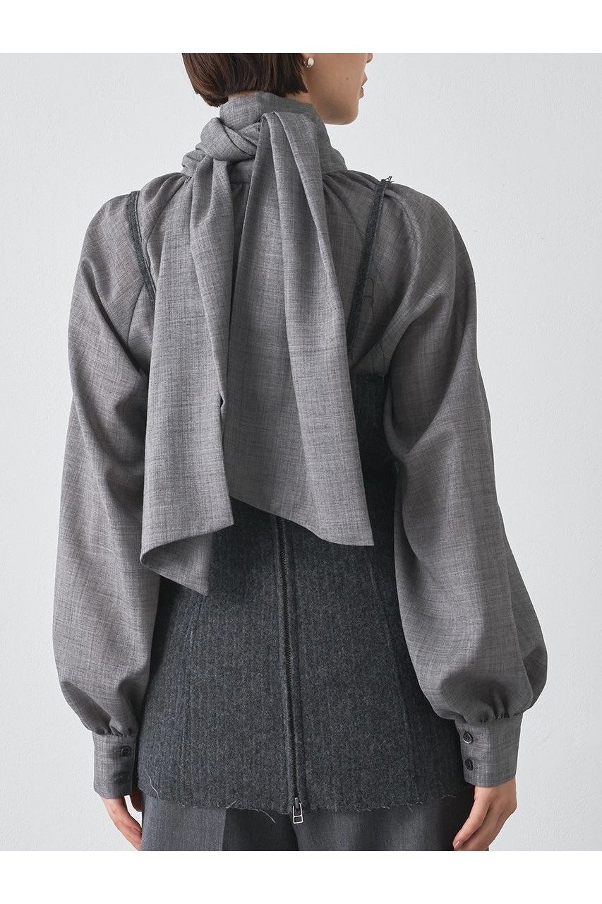 【ウィムガゼット/Whim Gazette】のボウタイブラウス 人気、トレンドファッション・服の通販 founy(ファニー) 　ファッション　Fashion　レディースファッション　Fashion for Women　トップス・カットソー　Cut & Sew Tops　シャツ・ブラウス・オフィスカジュアル　Elegant Blouses & Button-Ups　2025年　2025　2025-2026秋冬・A/W　Autumn/Winter 2025–26 AW25–26　おすすめ　Recommended / Our Picks　エレガント 上品　Elegant　カーディガン　Cardigan, Knitwear　スウェット / スエット　Sweatshirt, Sweatwear　スリーブ　Sleeve, Long Sleeve / Short Sleeve　ハイネック　High Neck, Mock Neck　ベスト　Vest, Waistcoat　リボン　Ribbon, Bow　ロング　Long, Long-Length　A/W・秋冬　Autumn/Winter　other-5|ID: prp329100004644426 ipo3291000000033510366