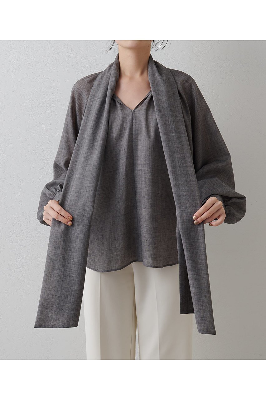 【ウィムガゼット/Whim Gazette】のボウタイブラウス 人気、トレンドファッション・服の通販 founy(ファニー) 　ファッション　Fashion　レディースファッション　Fashion for Women　トップス・カットソー　Cut & Sew Tops　シャツ・ブラウス・オフィスカジュアル　Elegant Blouses & Button-Ups　2025年　2025　2025-2026秋冬・A/W　Autumn/Winter 2025–26 AW25–26　おすすめ　Recommended / Our Picks　エレガント 上品　Elegant　カーディガン　Cardigan, Knitwear　スウェット / スエット　Sweatshirt, Sweatwear　スリーブ　Sleeve, Long Sleeve / Short Sleeve　ハイネック　High Neck, Mock Neck　ベスト　Vest, Waistcoat　リボン　Ribbon, Bow　ロング　Long, Long-Length　A/W・秋冬　Autumn/Winter　other-6|ID: prp329100004644426 ipo3291000000033510367