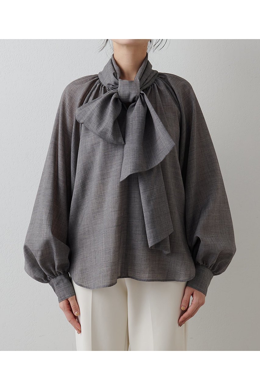 【ウィムガゼット/Whim Gazette】のボウタイブラウス 人気、トレンドファッション・服の通販 founy(ファニー) 　ファッション　Fashion　レディースファッション　Fashion for Women　トップス・カットソー　Cut & Sew Tops　シャツ・ブラウス・オフィスカジュアル　Elegant Blouses & Button-Ups　2025年　2025　2025-2026秋冬・A/W　Autumn/Winter 2025–26 AW25–26　おすすめ　Recommended / Our Picks　エレガント 上品　Elegant　カーディガン　Cardigan, Knitwear　スウェット / スエット　Sweatshirt, Sweatwear　スリーブ　Sleeve, Long Sleeve / Short Sleeve　ハイネック　High Neck, Mock Neck　ベスト　Vest, Waistcoat　リボン　Ribbon, Bow　ロング　Long, Long-Length　A/W・秋冬　Autumn/Winter　other-7|ID: prp329100004644426 ipo3291000000033510368