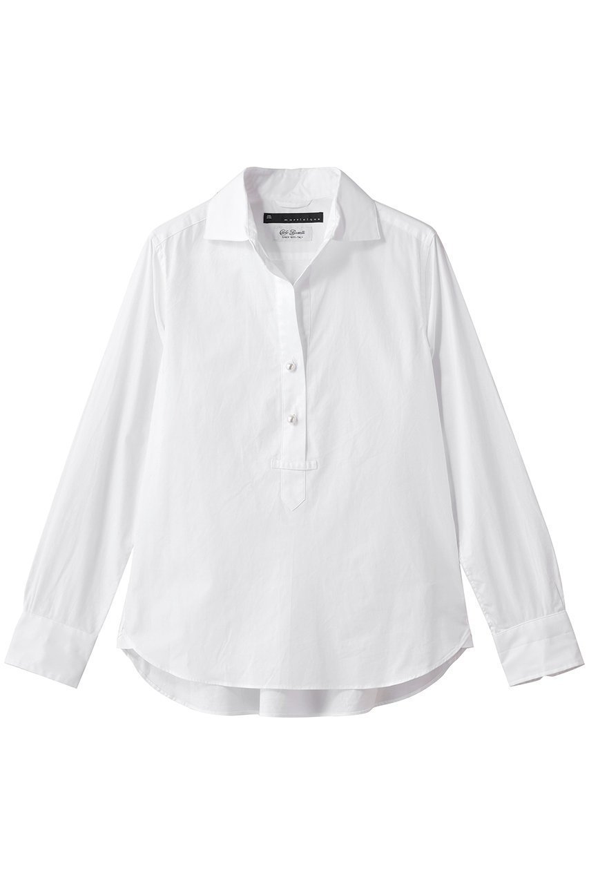 【マルティニーク/martinique】のブラウス 人気、トレンドファッション・服の通販 founy(ファニー) 　ファッション　Fashion　レディースファッション　Fashion for Women　トップス・カットソー　Cut & Sew Tops　シャツ・ブラウス・オフィスカジュアル　Elegant Blouses & Button-Ups　2025年　2025　2025-2026秋冬・A/W　Autumn/Winter 2025–26 AW25–26　イタリア　Italy　スリーブ　Sleeve, Long Sleeve / Short Sleeve　パール　Pearl, Pearl Accent　ロング　Long, Long-Length　エレガント 上品　Elegant　定番　Standard, Basic Item　A/W・秋冬　Autumn/Winter　 other-1|ID: prp329100004644427 ipo3291000000033510370