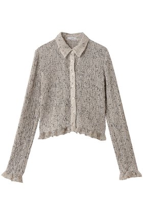 【クラネ/CLANE】 MIX MESH GATHER SHIRT/シャツ/ブラウス人気、トレンドファッション・服の通販 founy(ファニー) ファッション Fashion レディースファッション Fashion for Women トップス・カットソー Cut & Sew Tops シャツ・ブラウス・オフィスカジュアル Elegant Blouses & Button-Ups 2025年 2025 2025-2026秋冬・A/W Autumn/Winter 2025–26 AW25–26 ギャザー Gathered, Ruffled スリーブ Sleeve, Long Sleeve / Short Sleeve ネップ Nepp, Slub Yarn ミックス Mix, Mixed Style メッシュ Mesh, Net Fabric ロング Long, Long-Length A/W・秋冬 Autumn/Winter |ID:prp329100004644432