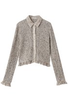 【クラネ/CLANE】のMIX MESH GATHER SHIRT/シャツ/ブラウス IVORY|ID:prp329100004644432