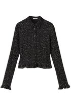 【クラネ/CLANE】のMIX MESH GATHER SHIRT/シャツ/ブラウス BLACK|ID:prp329100004644432