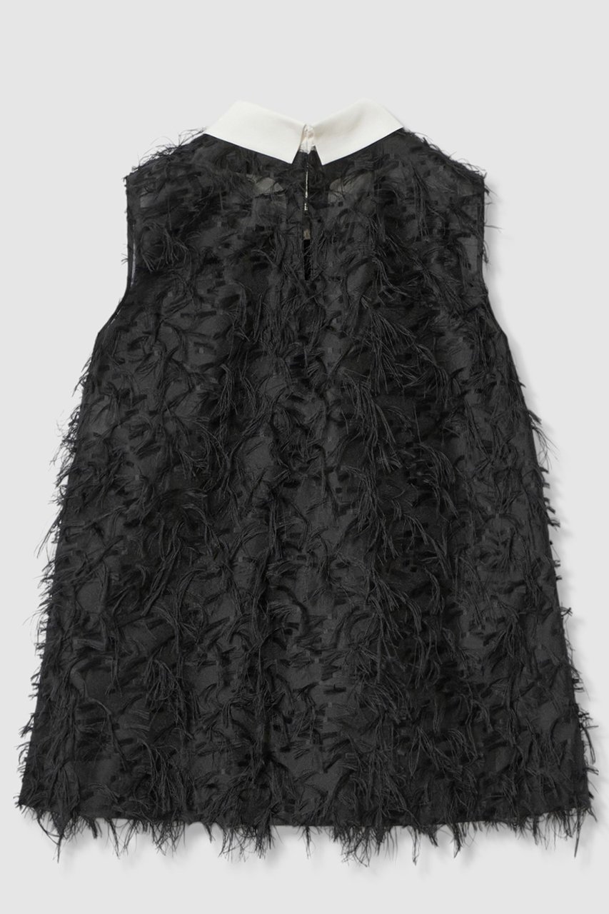 【アナイ/ANAYI】のフェザーカットジャガード ブラウス 人気、トレンドファッション・服の通販 founy(ファニー) 　ファッション　Fashion　レディースファッション　Fashion for Women　トップス・カットソー　Cut & Sew Tops　キャミソール&ノースリーブ　Camisoles & Sleeveless Tops　シャツ・ブラウス・オフィスカジュアル　Elegant Blouses & Button-Ups　オケージョン　Occasion Wear　シアー　Sheer, See-Through　ジャカード／ジャガード　Jacquard, Woven Pattern　セットアップ　Set-Up, Coordinated Outfit　デニム　Denim, Jeans Material　ノースリーブ　Sleeveless, No-Sleeve　フェザー　Feather, Feather Detail　フェミニン　Feminine, Girly　フォーマル　Formal, Dressy　フリンジ　Fringe, Tassel　ボトム　Bottoms, Lower Wear　A/W・秋冬　Autumn/Winter　おすすめ　Recommended / Our Picks　2025年　2025　2025-2026秋冬・A/W　Autumn/Winter 2025–26 AW25–26　other-2|ID: prp329100004644436 ipo3291000000033510451