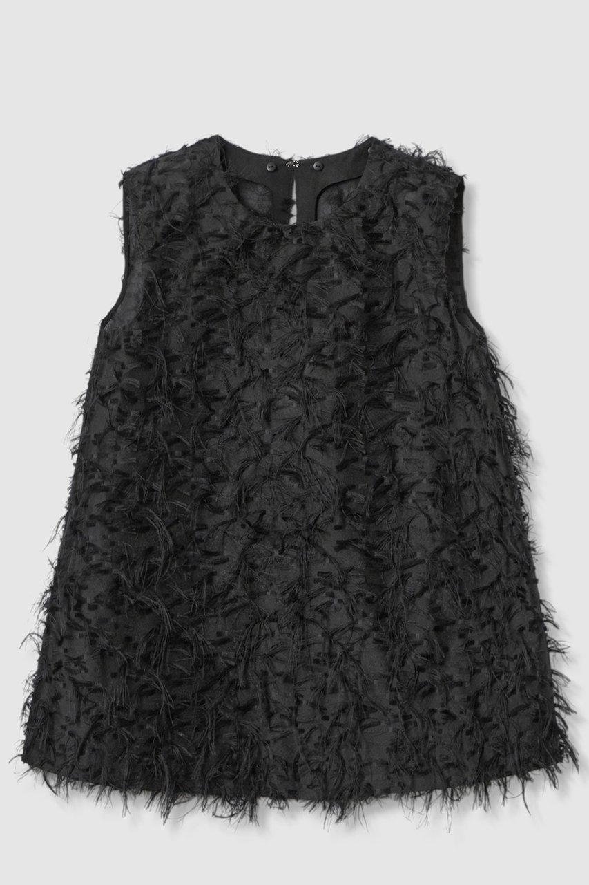 【アナイ/ANAYI】のフェザーカットジャガード ブラウス 人気、トレンドファッション・服の通販 founy(ファニー) 　ファッション　Fashion　レディースファッション　Fashion for Women　トップス・カットソー　Cut & Sew Tops　キャミソール&ノースリーブ　Camisoles & Sleeveless Tops　シャツ・ブラウス・オフィスカジュアル　Elegant Blouses & Button-Ups　オケージョン　Occasion Wear　シアー　Sheer, See-Through　ジャカード／ジャガード　Jacquard, Woven Pattern　セットアップ　Set-Up, Coordinated Outfit　デニム　Denim, Jeans Material　ノースリーブ　Sleeveless, No-Sleeve　フェザー　Feather, Feather Detail　フェミニン　Feminine, Girly　フォーマル　Formal, Dressy　フリンジ　Fringe, Tassel　ボトム　Bottoms, Lower Wear　A/W・秋冬　Autumn/Winter　おすすめ　Recommended / Our Picks　2025年　2025　2025-2026秋冬・A/W　Autumn/Winter 2025–26 AW25–26　other-3|ID: prp329100004644436 ipo3291000000033510452