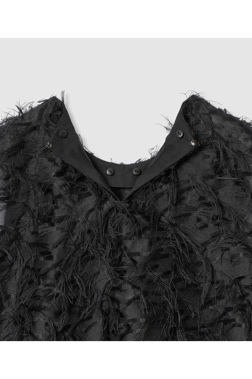 【アナイ/ANAYI】のフェザーカットジャガード ブラウス 人気、トレンドファッション・服の通販 founy(ファニー) 　ファッション　Fashion　レディースファッション　Fashion for Women　トップス・カットソー　Cut & Sew Tops　キャミソール&ノースリーブ　Camisoles & Sleeveless Tops　シャツ・ブラウス・オフィスカジュアル　Elegant Blouses & Button-Ups　オケージョン　Occasion Wear　シアー　Sheer, See-Through　ジャカード／ジャガード　Jacquard, Woven Pattern　セットアップ　Set-Up, Coordinated Outfit　デニム　Denim, Jeans Material　ノースリーブ　Sleeveless, No-Sleeve　フェザー　Feather, Feather Detail　フェミニン　Feminine, Girly　フォーマル　Formal, Dressy　フリンジ　Fringe, Tassel　ボトム　Bottoms, Lower Wear　A/W・秋冬　Autumn/Winter　おすすめ　Recommended / Our Picks　2025年　2025　2025-2026秋冬・A/W　Autumn/Winter 2025–26 AW25–26　other-6|ID: prp329100004644436 ipo3291000000033510456