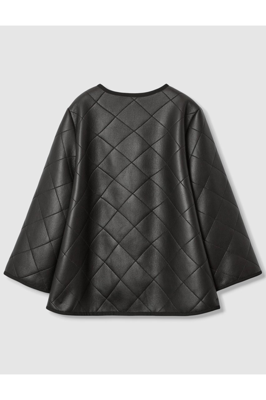 【アナイ/ANAYI】のフェイクムートンキルティングコート 人気、トレンドファッション・服の通販 founy(ファニー) 　ファッション　Fashion　レディースファッション　Fashion for Women　アウター　Coat / Outerwear Collection　コート・ロングコート・ピーコート　Long Coats, Peacoats & More　2025年　2025　2025-2026秋冬・A/W　Autumn/Winter 2025–26 AW25–26　おすすめ　Recommended / Our Picks　キルト　Quilt, Quilted Fabric　ショート　Short, Short Length　スリーブ　Sleeve, Long Sleeve / Short Sleeve　ドット　Polka Dot, Dot Pattern　ハーフ　Half, Half-Length　フェイクレザー　Faux Leather, PU Leather　フロント　Front, Front Design　ボンディング　Bonding, Bonded Fabric　メタル　Metal, Metal Parts　A/W・秋冬　Autumn/Winter　other-2|ID: prp329100004644441 ipo3291000000033510488