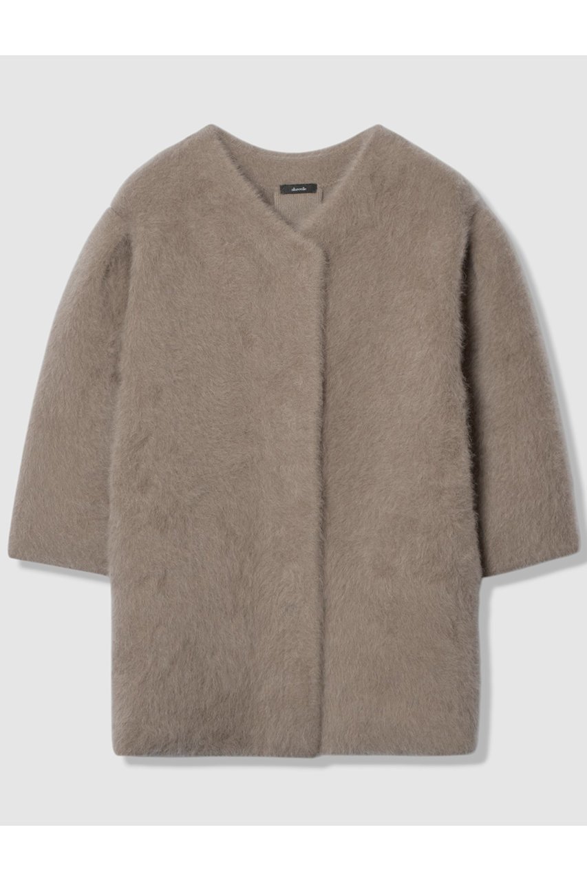 【アルアバイル/allureville】のシアリングニットコーディガン インテリア・キッズ・メンズ・レディースファッション・服の通販 founy(ファニー) 　ファッション　Fashion　レディースファッション　Fashion for Women　アウター　Coat / Outerwear Collection　コート・ロングコート・ピーコート　Long Coats, Peacoats & More　2025年　2025　2025-2026秋冬・A/W　Autumn/Winter 2025–26 AW25–26　コーディガン　Coatigan, Knit Coat　ショート　Short, Short Length　フォックス　Fox, Fox Fur　ボトム　Bottoms, Lower Wear　ミドル　Middle Length, Mid Height　エレガント 上品　Elegant　A/W・秋冬　Autumn/Winter　モカ|ID: prp329100004644442 ipo3291000000033510496