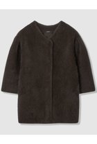 【アルアバイル/allureville】のシアリングニットコーディガン ダークブラウン|ID: prp329100004644442 ipo3291000000035772041