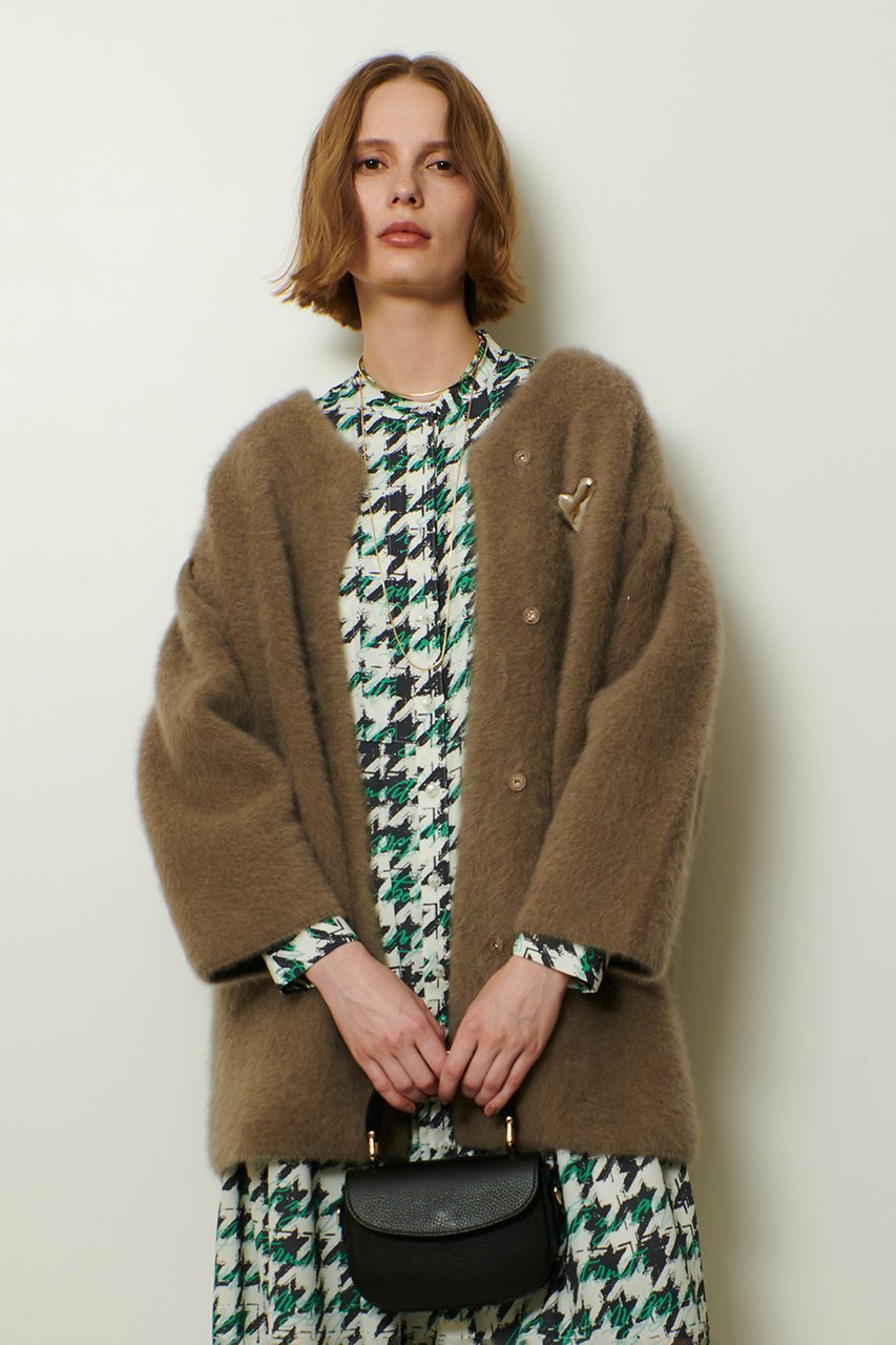 【アルアバイル/allureville】のシアリングニットコーディガン 人気、トレンドファッション・服の通販 founy(ファニー) ファッション Fashion レディースファッション Fashion for Women アウター Coat / Outerwear Collection コート・ロングコート・ピーコート Long Coats, Peacoats & More コーディガン Coatigan, Knit Coat ショート Short, Short Length フォックス Fox, Fox Fur ボトム Bottoms, Lower Wear ミドル Middle Length, Mid Height エレガント 上品 Elegant other-4|ID: prp329100004644442 ipo3291000000035857193